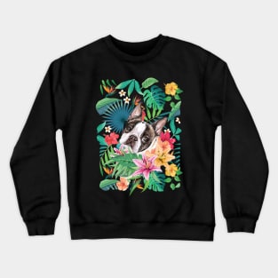 Tropical Chocolate Frenchie French Bulldog Crewneck Sweatshirt